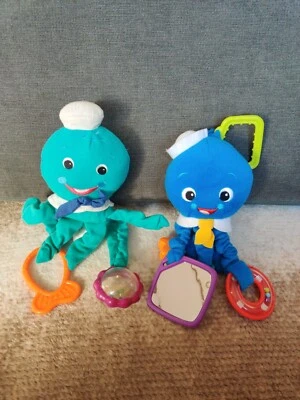 Baby Einstein Octopus Carseat Toy Plush X 2 rattle teether stuffed toy - Image 1 of 4