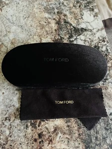 Tom Ford Sunglasses Case Black Velvet Medium Cloth Eye Glasses Hard Clamshell - Picture 1 of 4
