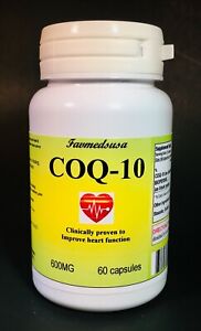 CoQ-10 coq10, ubiquinone 600mg ~ 60 to 240 Capsules, anti-aging. Made in USA.