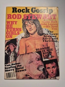 Rock Gossip Magazine 1980 Vintage KISS Aucoin Ads Early Van Halen Tom Petty - Picture 1 of 14