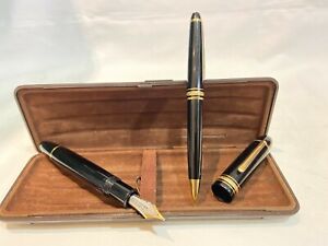 Alte Montblanc Meisterstück No 149 4810 Füller 585 Gold + Kugelschreiber + Etui