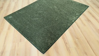 Teppich Miami Modern Grün umkettelt - verschiedene Größen dunkelgrün - Bild 1 von 4