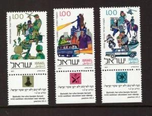 Conjunto de sellos de la Fuerza de Policía de Israel 1977 MNH como nuevos - Imagen 1 de 1
