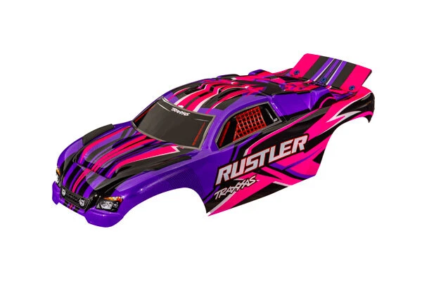 Traxxas TRX3734-PINK à Carreaux Rustler Rose Clipless - Photo 1/1