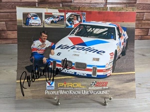 Autographed Robbie Crouch #6 Valvoline Nascar Busch North Series 8x10 Info Card - Picture 1 of 9