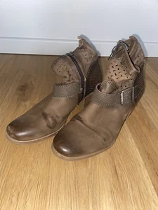 Tamaris Stiefel Stiefelette Schnalle Wildleder Braun Größe 37 - Bild 1 von 6