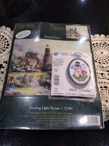 lot of 2 lighthouse cross stitch kits evening light #51301 # 3224 - Picture 1 of 5