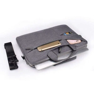 Sac à bandoulière pour ordinateur portable 14 pour MacBook Air Gris foncé - Photo 1/5
