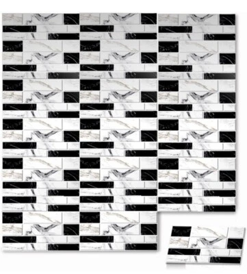 38 Sheets Peel and Stick Tile Backsplash, Self Adhesive Tiles Sticker Marble Des - image 1 of 4