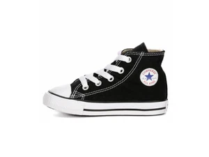 Converse All Star Black White Hi Top Infants Babies Toddler Girl Sneakers 7J231 - Picture 1 of 6