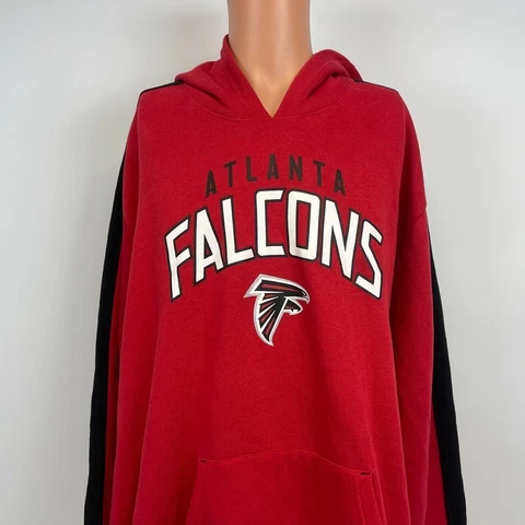 Fanatics Atlanta Falcons Hoodie Sweatshirt NFL Football Fleece Line Red Size 4XL Cover