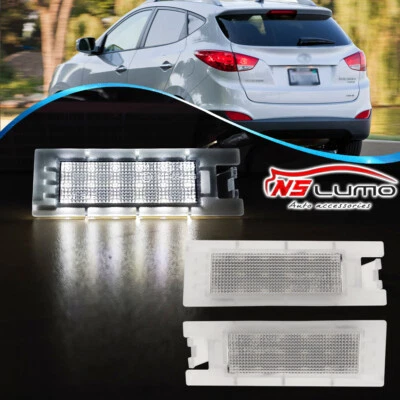 Par de 18 luces LED de matrícula SMD ajuste directo para Hyundai Tucson 2010-2014 2 piezas Foto 1 de 4