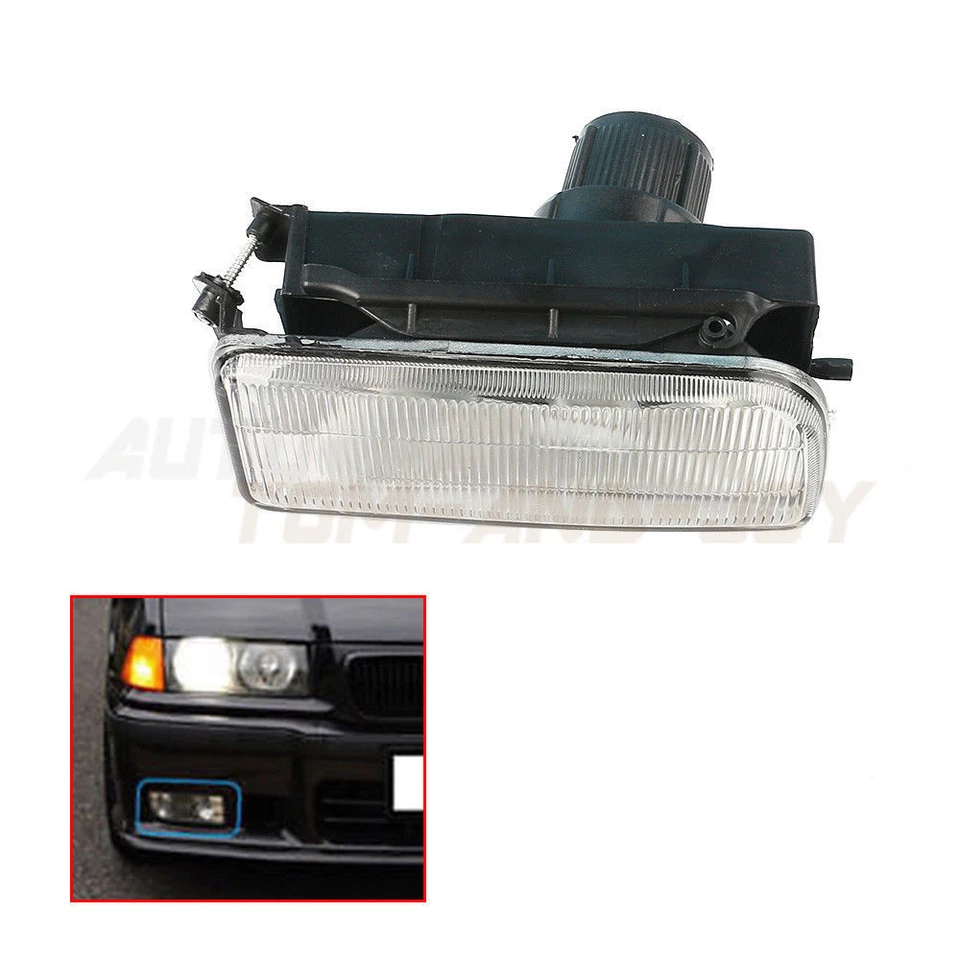 For BMW M3 318 325 63178357390 Right Bumper Driving Fog Lights Lens No Bulb Foto 1 de 4