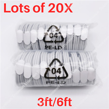 20X Bulk 1M 2M USB Charger Cable For iPhone 11 XR 8 7 6 5 Charging Data Cord Lot