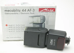 Metz Mecablitz Flash 44 AF-3 For Canon SLR FILM Cameras. Ex. Clean. Box. Manual. - Picture 1 of 2