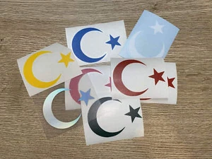 2 x Aufkleber / Sticker - Türkei Türkiye Flagge - Grösse S Auto / Motorrad / MTB - Bild 1 von 3