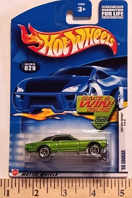 Hot Wheels 2002 Primeras Ediciones Serie #17/42 Coleccionista #29 `68 COUGAR R&W Foto 1 de 3