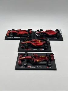 Lot Of 4- 1:43, Bburago, Formula 1, C.Leclerc, C.Sainz, S.Vettel - Ferrari’s - Picture 1 of 24