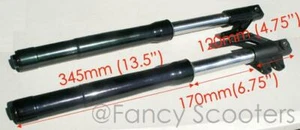 SUSPENSIÓN DE HORQUILLA INVERTIDA DE 25" PARA FRENO DE DISCO DIRT BIKE PIT BIKE - Imagen 1 de 6