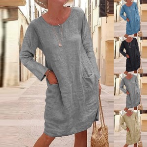 Women's Linen Scoop Neck Plus Size Tunics for sale | eBay