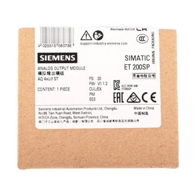 6ES7 135-6HD00-0BA1 NEW SIEMENS 6ES7135-6HD00-0BA1 ET 200SP Analog Output Module - Image 1 of 4
