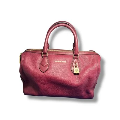 Bolso Michael Kors Grayson Bolso de Cuero Granulado Morera Herrajes Dorados $358 Foto 1 de 4