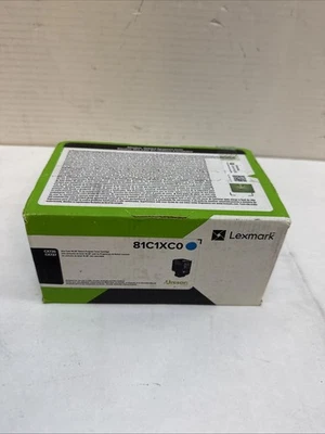 Lexmark 81C1XC0 Cyan Extra High Yield Toner Cartridge - Image 1 of 3
