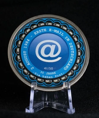 30 Jahre 1. Email in Deutschland - Geocoin zum Jubiläum - Bild 1 von 2