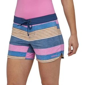 Patagonia Wavefarer Boardshorts 5" Fitz Stripe Superior Blue Women’s 0 - Picture 1 of 9