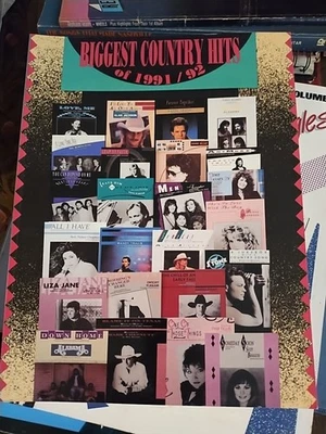 Libro de partituras musicales más grandes éxitos country de 1991 y 1992 Foto 1 de 4