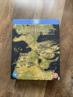 GAME OF THRONES Blu-ray COMPLETE SEASONS 1 2 3 Boxed Set HBO Zone Free - Image 1 of 3