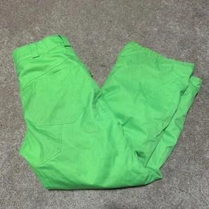Volcom Pants Youth XL Bright Green Snowboard Ski Insulated Adjustable Waist - Picture 1 of 8
