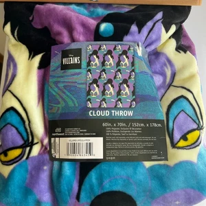 Disney Villains Ursula Little Mermaid Throw Blanket 60 X 70 New With Tags - Picture 1 of 4