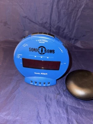 Reloj despertador Sonic Alert Sonic Bomb con agitador de cama NUEVO Foto 1 de 4