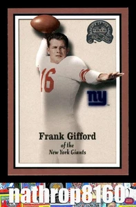 Fleer Greats Of The Game 2000 #80 Frank Gifford Salón de la fama casi nuevo/casi nuevo+ fútbol 11866 - Imagen 1 de 4