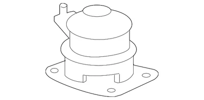 Genuine  2007-2013 Acura - Rubber Assembly Front Engine Mounting 50830-STX-A02 - Image 1 of 2