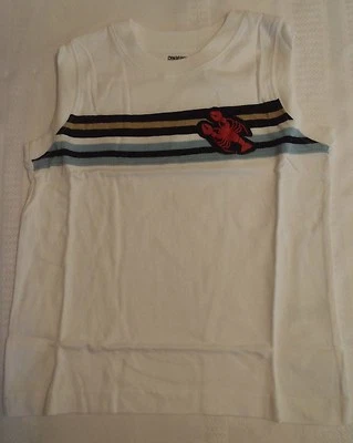 GYMBOREE Boys Size 4 5 or 6 Eastern Seaboard Lobster Tank Top Sleeveless Shirt  - Image 1 of 2