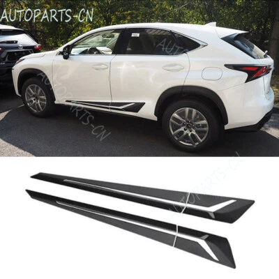 For Lexus NX 200t 300h 2015-2021 Black Side Door Body Guard Molding Strip Trim — 第 1/4 张图片