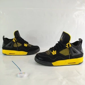 Air Jordan 4 Retro GS 2012 6.5Y Thunder AJ4 Damaged Read Gift Kids Boys Legit - Picture 1 of 24