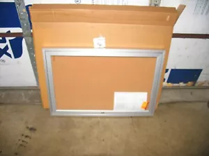 Ghent Message Center Aluminum Enclosed Corkboard 36"L x 24 W x 2.25"D PA13624K - Picture 1 of 5