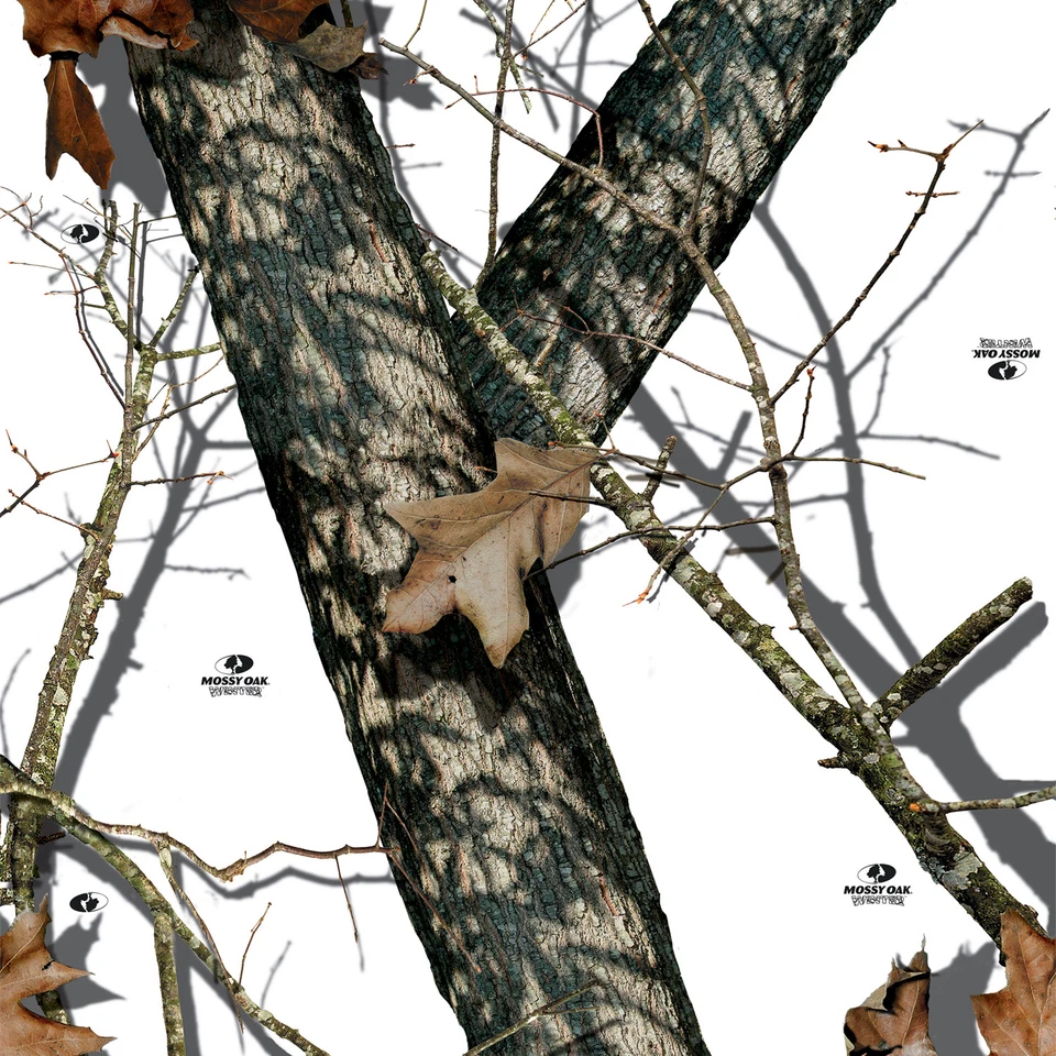 Mossy Oak Winter vinyl Wrap air release MATTE Finish 12"x12" - Image 1 of 1