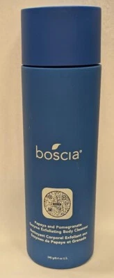 Limpador Corporal Esfoliante Enzima Mamão e Romã Boscia 8,4 oz NOVO - Imagem 1 de 2