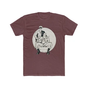 Etienne Dom/Sub 2 Lederuniform Gay Herren Baumwolle Crew T-Shirt - Bild 1 von 13