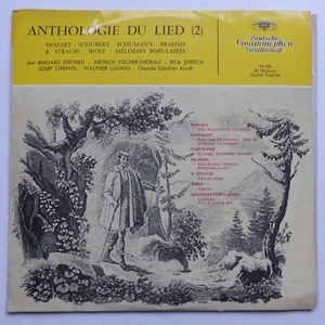 Anthologie du lied 2 SEEFRIED FISCHER-DIESKAU R STREICH GREINDL 19155 DGG TULIP - Picture 1 of 4