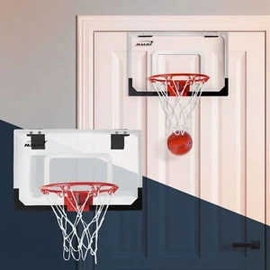 Canasta mini de baloncesto 58x40 cm tablero con aro, red, 3 balones e inflador - Imagen 1 de 7