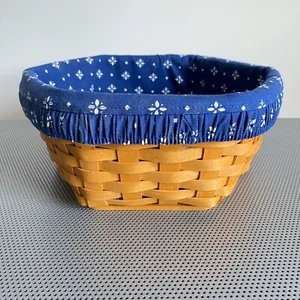 Longaberger Generations Basket With Blue Liner 10” - Picture 1 of 11