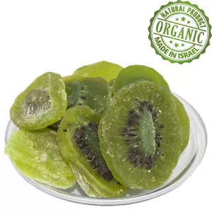 Rebanadas de kiwi seco orgánico premium fruta seca kosher natural israelí pura - Imagen 1 de 3