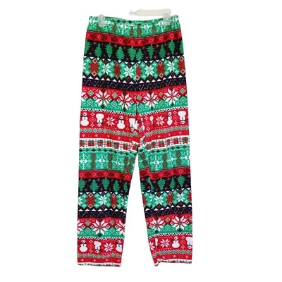 Pantalones de pijama de lana de Navidad unisex para adultos The Children’s Place talla S Foto 1 de 4