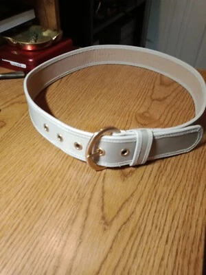 Talbots Womens m Biege Canvas Belt with Biege Leather Trim . - Image 1 of 4