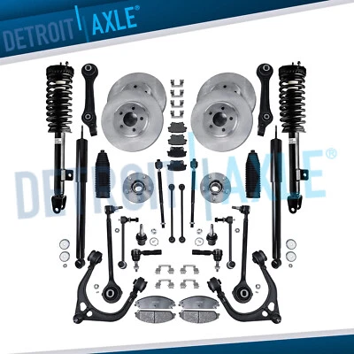Kit de 32 piezas de pastillas de rotores de freno delanteros y traseros + brazos de control puntales para cargador 300 Foto 1 de 4